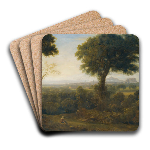 A View Of Edinburgh From Corstophine Hill by Alexander Nasmyth Art Drink Coaster set A View Of Edinburgh From Corstophine Hill by Alexander Nasmyth Art Drink Coaster set