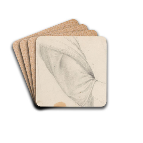 Drapery study by Adolph Tidemand Drink Coasters - set of 4