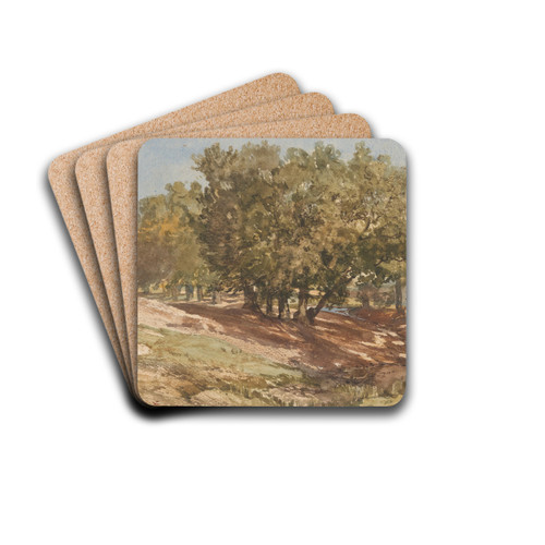 Gezicht te Beekhuizen, op de Zijpenberg by Charles Rochussen Drink Coasters - set of 4
