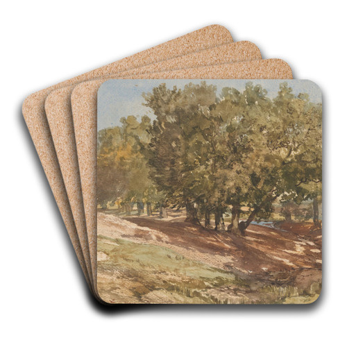 Gezicht te Beekhuizen, op de Zijpenberg by Charles Rochussen Art Drink Coaster set