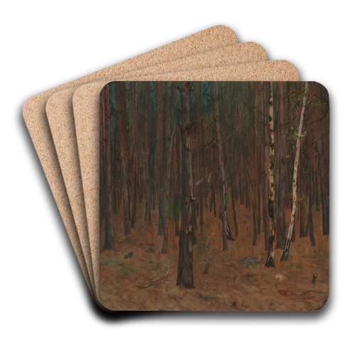 Waldinneres by Hans Tichy Art Drink Coaster set