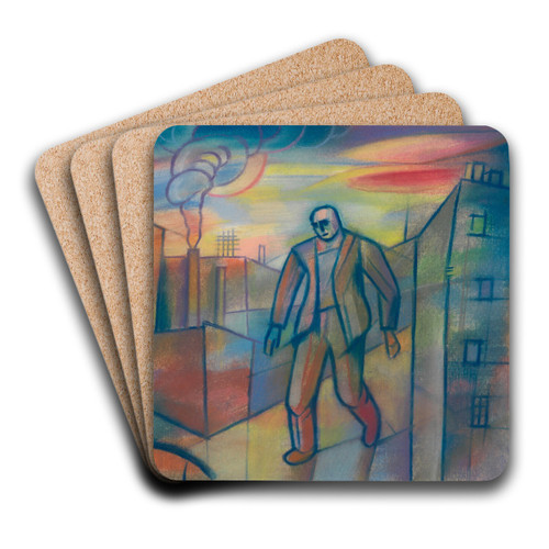 Ohne Titel VI by Karl Wiener Art Drink Coaster set