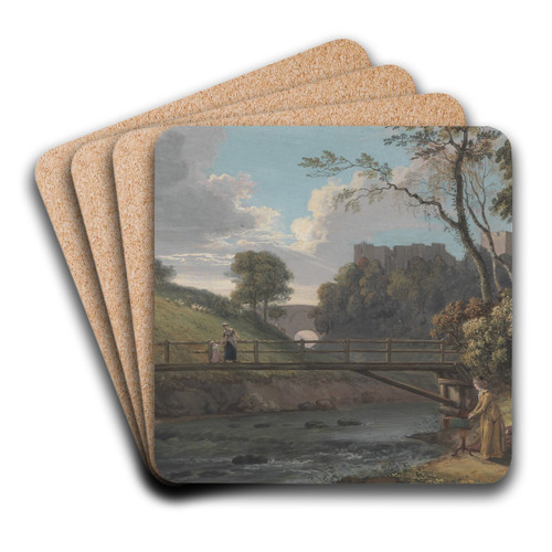 Roslin Castle, Midlothian by Paul Sandby Art Drink Coaster set