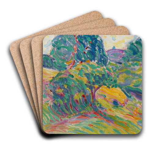 Landschaft bei Pretzfeld by Curt Herrmann Art Drink Coaster set