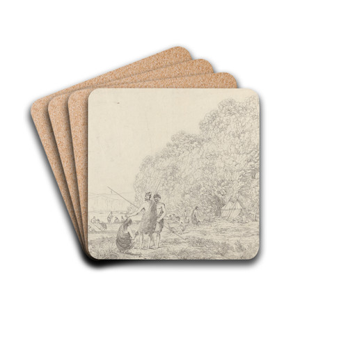 Queen Charlotte's Sound, New Zealand by John Webber Drink Coasters - set of 4