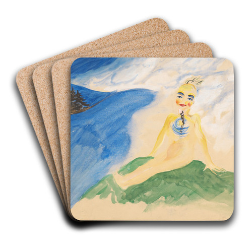 Fairy Tale Motif by Arnold Peter Weisz-Kubnan Art Drink Coaster set