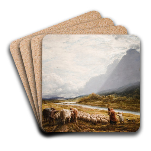 The Cloud by John Linnell Art Drink Coaster set