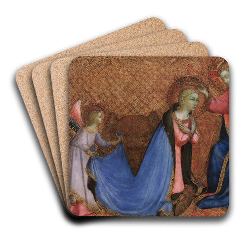 Coronation of the Virgin by Fra Angelico Art Drink Coaster set