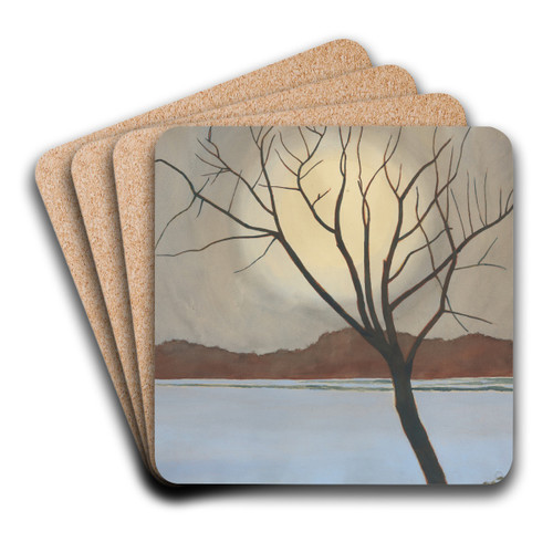 Landschap met boom op het voorplan by Lon Spilliaert Art Drink Coaster set Landschap met boom op het voorplan by Lon Spilliaert Art Drink Coaster set