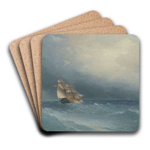 The Lifting Storm by Ivan Konstantinovich Aivazovsky Art Drink Coaster set The Lifting Storm by Ivan Konstantinovich Aivazovsky Art Drink Coaster set