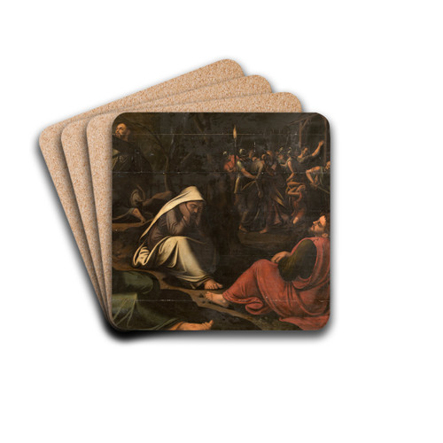 Christ in the Garden of Gethsemane by Lambert Van Noort Drink Coasters - set of 4 Christ in the Garden of Gethsemane by Lambert Van Noort Drink Coasters - set of 4