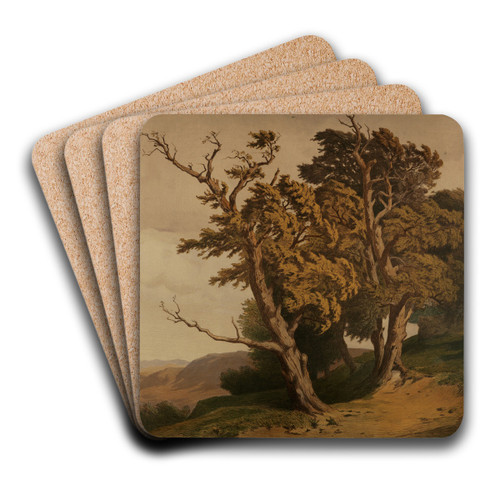 Eichen by Edmund Kanoldt Art Drink Coaster set Eichen by Edmund Kanoldt Art Drink Coaster set