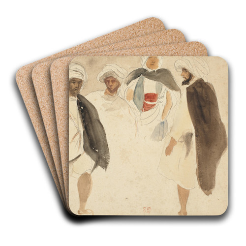 Study of Arabs by Eugne Delacroix Art Drink Coaster set