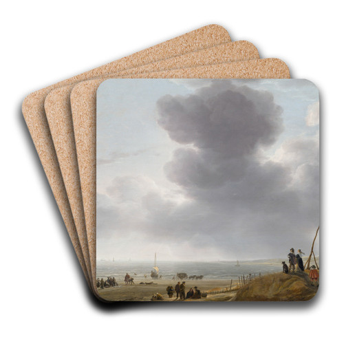 Beach View by Simon de Vlieger Art Drink Coaster set Beach View by Simon de Vlieger Art Drink Coaster set