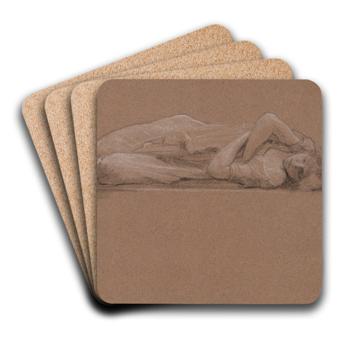 Sleeping Girl by Edward John Poynter Art Drink Coaster set