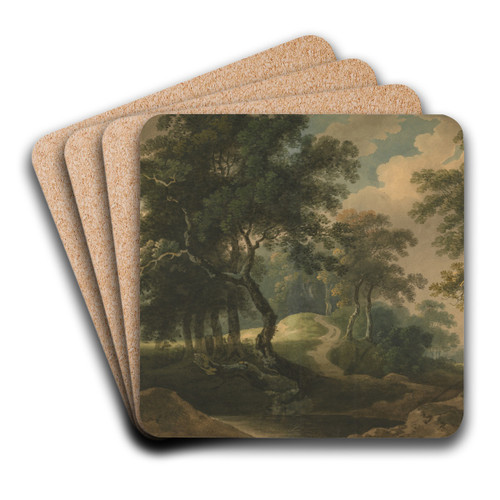 Woodland Landscape by Thomas Barker Art Drink Coaster set