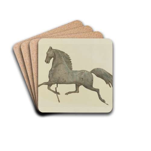 Horse Weather Vane by American 20th Century Drink Coasters - set of 4
