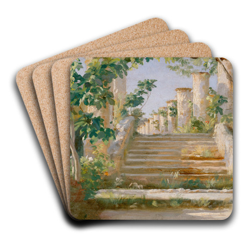 Loggia in Ravello by Peder Severin Kryer Art Drink Coaster set
