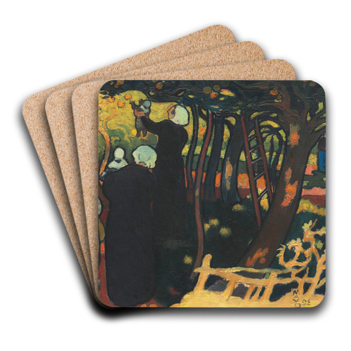 Le Verger by Maurice Denis Art Drink Coaster set