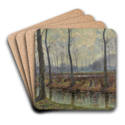 Spring Morning by Henri Rul Art Drink Coaster set
