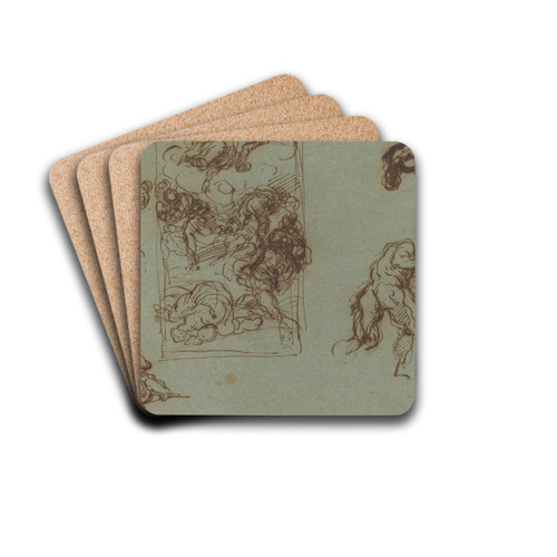 Figure Studies by Jacopo Palma il Giovane Drink Coasters - set of 4
