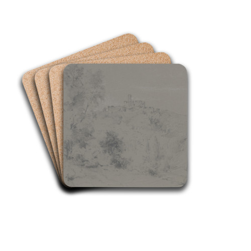 Blick auf die Ruine Knigstein by Adolf Hoeffler Drink Coasters - set of 4