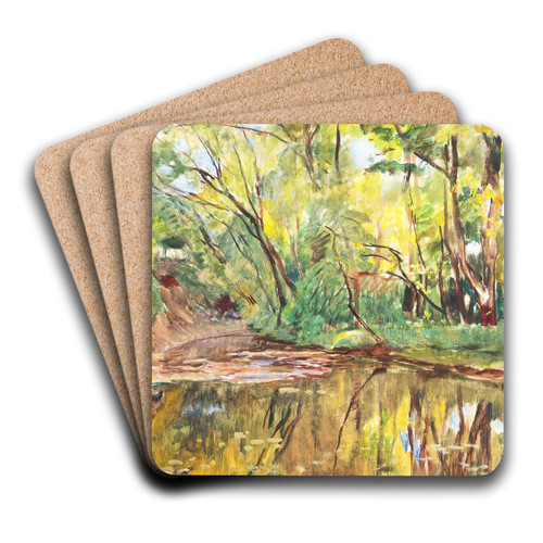 Brook In The Forest by Antonn Hudeek Art Drink Coaster set