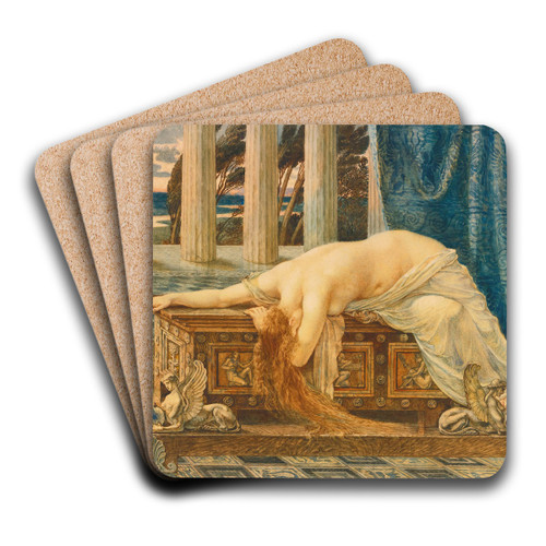 Pandora by Walter Crane Art Drink Coaster set