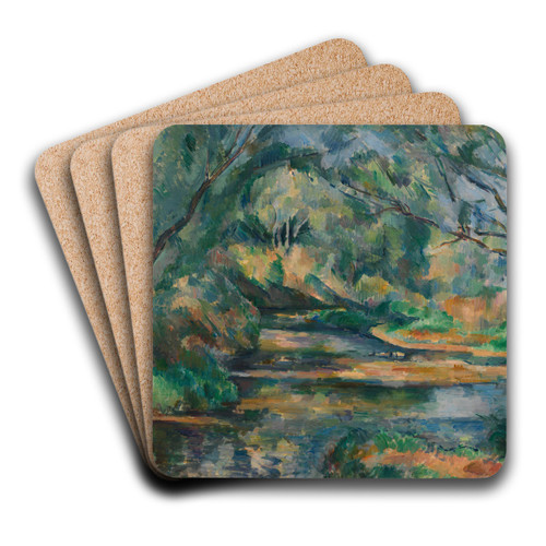 The Brook by Paul Czanne Art Drink Coaster set