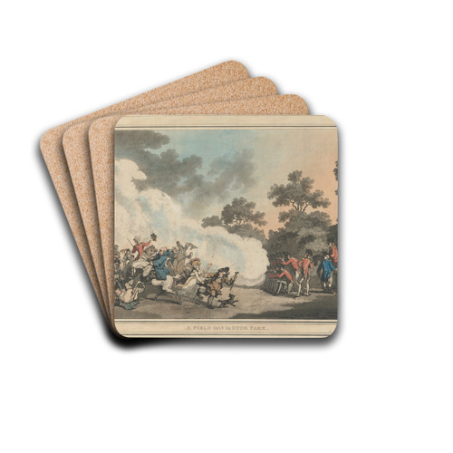 A field day in Hyde Park by Thomas Rowlandson Drink Coasters - set of 4