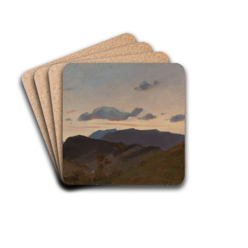 Blick zum Belchen by Eugen Bracht Drink Coasters - set of 4