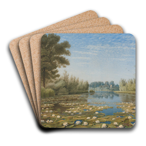 Scene near Shipton on Cherwell, Oxfordshire by William Turner of Oxford Art Drink Coaster set