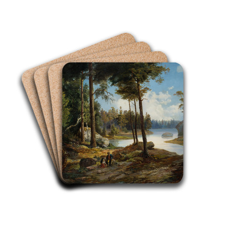 View from Vrmd by Charles XV of Sweden Drink Coasters - set of 4