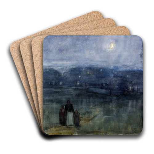 Kansas City, Kansas by Henry Ossawa Tanner Art Drink Coaster set