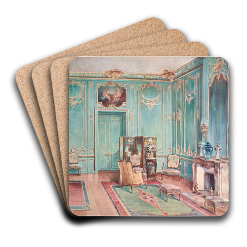 Grand salon style Louis XV.... by Georges Rmon Art Drink Coaster set
