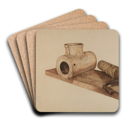 Potato Grinder by Doris Hollingsworth Art Drink Coaster set