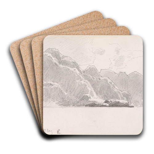 Moldefjorden by Hans Gude Art Drink Coaster set