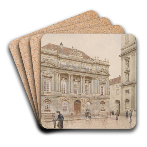 Wien Universittsplatz by Richard Moser Art Drink Coaster set