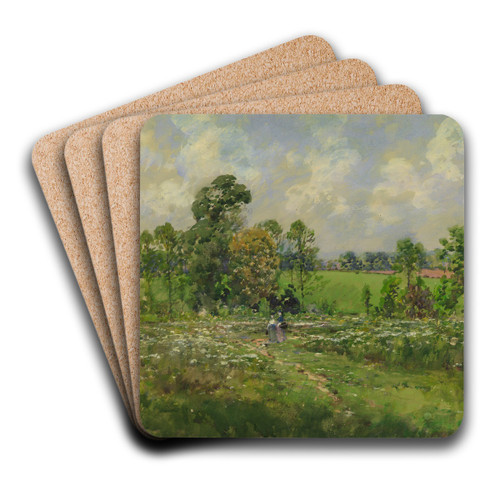 Flowery Meadow by William Henry Holmes Art Drink Coaster set