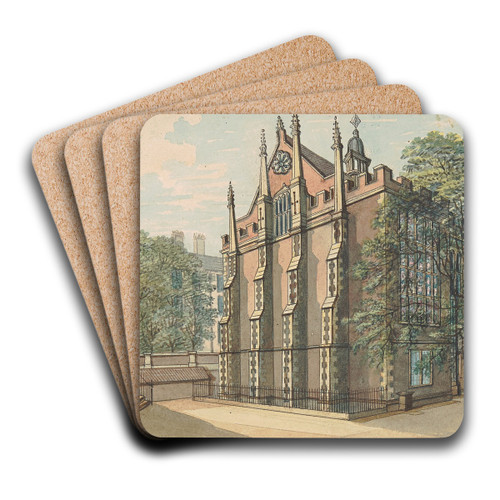 Southwest View of Middle Temple by Samuel Ireland Art Drink Coaster set