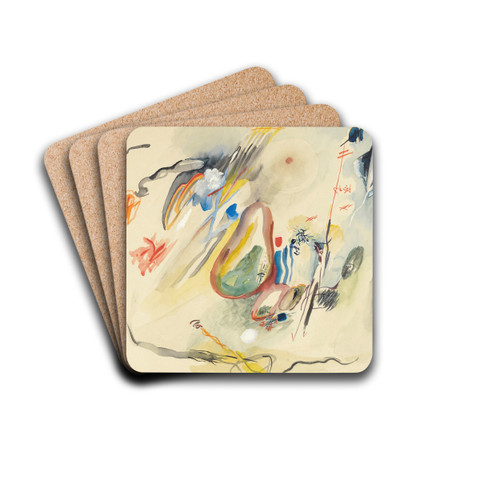 Ohne Titel by Rudolf Bauer Drink Coasters - set of 4