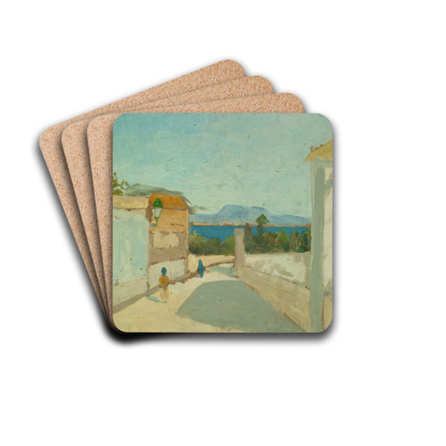Meridional Landscape by Ernst Schiess Drink Coasters - set of 4