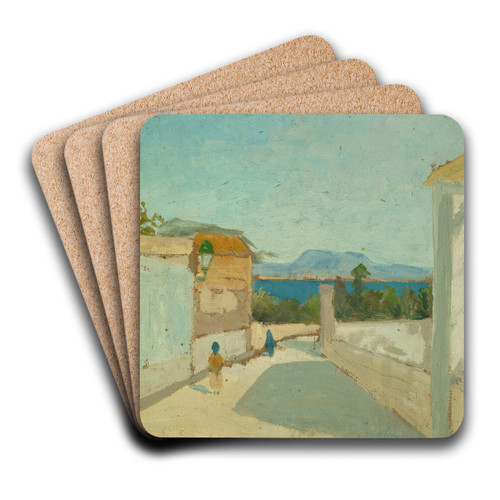 Meridional Landscape by Ernst Schiess Art Drink Coaster set