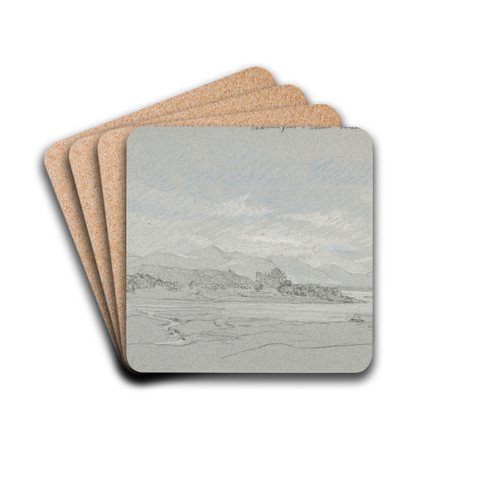 Paysage prs d'Oban by Jacques-Raymond Brascassat Drink Coasters - set of 4