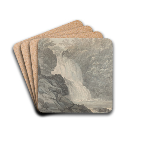 Mawddach Falls near Dolgelly by John Webber Drink Coasters - set of 4