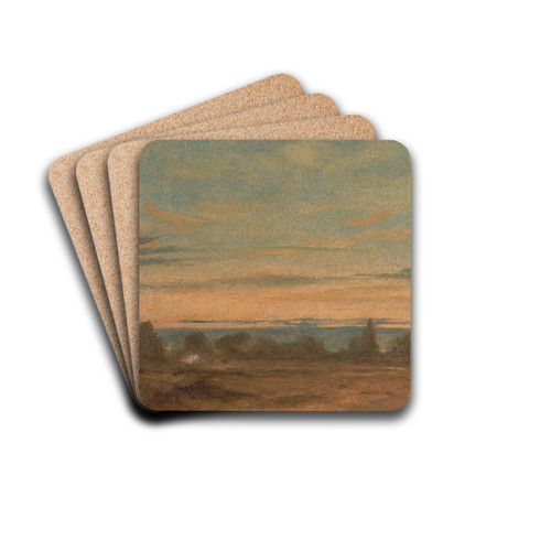 Summer, Evening Landscape by John Constable Drink Coasters - set of 4