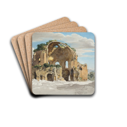 Tempel der Minerva Medica in Rom by Ernst Fries Drink Coasters - set of 4 Tempel der Minerva Medica in Rom by Ernst Fries Drink Coasters - set of 4