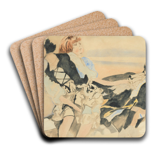 Poppen by Lon Spilliaert Art Drink Coaster set Poppen by Lon Spilliaert Art Drink Coaster set