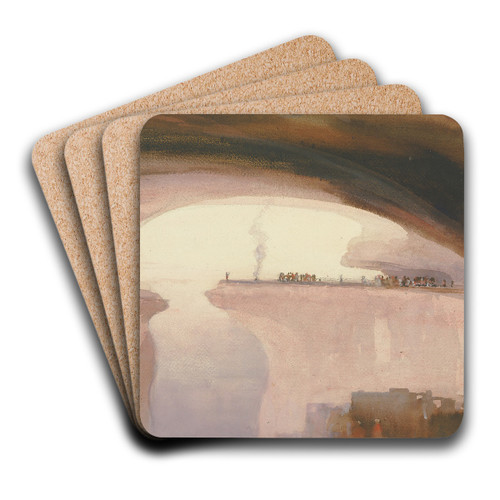 A Cliff Dweller's Ceremony, Colorado by William Henry Holmes Art Drink Coaster set