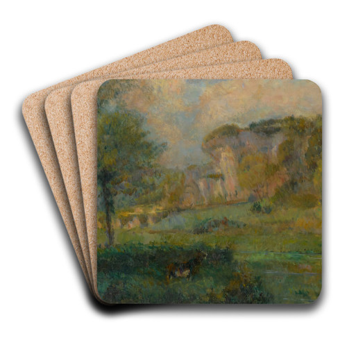 Paysage by Albert Lebourg Art Drink Coaster set